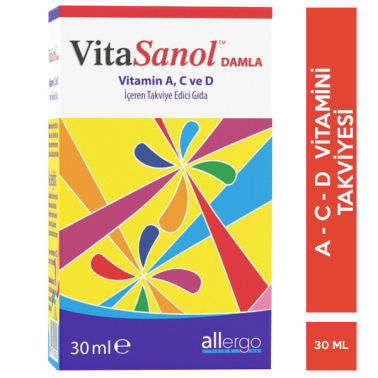 Allergo VitaSanol Drops ACD3 Damla 30 ML