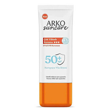 Arko Suncare Çok Yüksek Korumalı 50 ml 50 Faktör Yüz Güneş Kremi