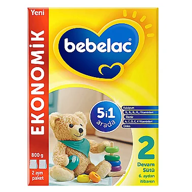 Bebelac 2 Devam Sütü 800 gr 6-9 Ay