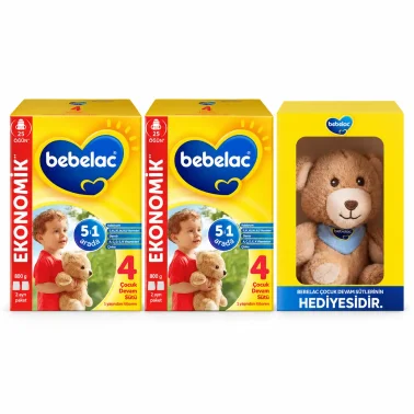 Bebelac 4 Çocuk Devam Sütü 800 g x 2 Adet (1600 g) – Ayıcık Hediyeli