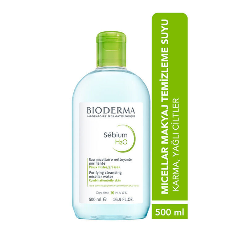 Bioderma Sebium H2O Yüz ve Makyaj Temizleme Suyu 500 ml - 2