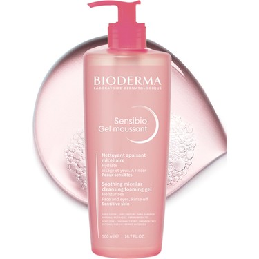 Bioderma Sensibio Foaming Gel 500 ml Hassas Ciltler Temizleme Jeli