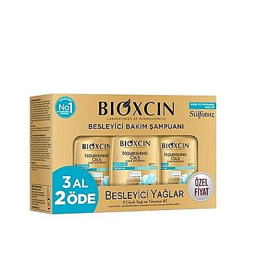 Bioxcin Besleyici Yağlar Şampuan 300 ml - 3 Al 2 Öde
