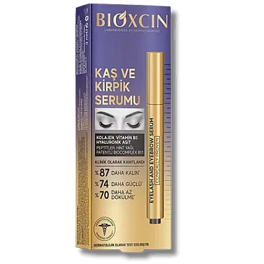 Bioxcin Kolajen ve Hyaluronik Asit İçerikli Kaş ve Kirpik Serumu 3 ml
