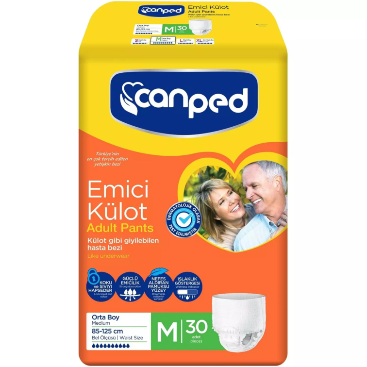 Canped Emici Külot Orta Boy M 30'lu Hasta Bezi - 1