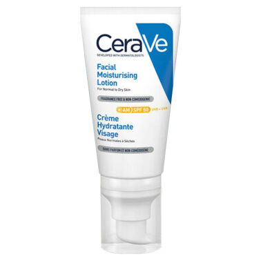 Cerave Normal ve Kuruya Dönük Ciltler için 50 Faktör 52 ml Nemlendirici Krem