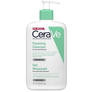 Cerave Normal Ve Yağlı Ciltler İçin Köpüren Temizleyici 473 ml