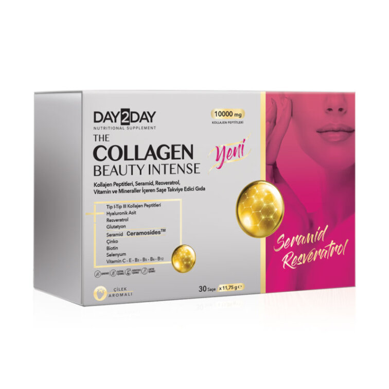 Day2Day The Collagen Beauty Intense 30 Saşe x 12 gr (Çilek Aromalı) - 1