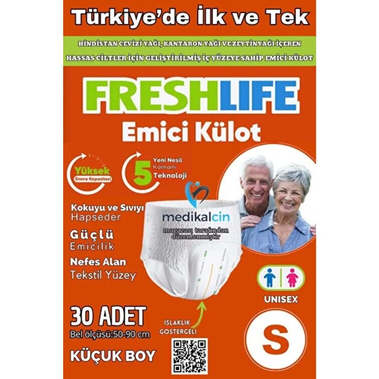 Fresh Life Emici Külot Hasta Bezi Small 30 Adet - 1