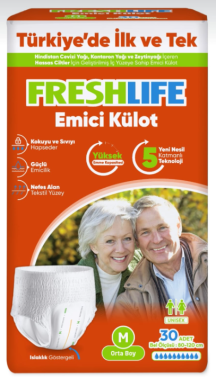 Freshlife Emici Külot Orta Boy M 30'lu Hasta Bezi