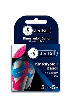 Jenbol Kinesiology Tape Ağrı Bandı 5 cm x 5 m - Pembe