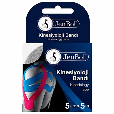 Jenbol Kinesiology Tape Ağrı Bandı 5 cm x 5 m - Beyaz