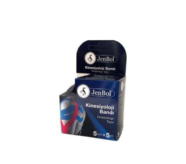Jenbol Kinesiology Tape Ağrı Bandı 5 cm x 5 m - Siyah