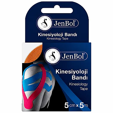 Jenbol Kinesiology Tape Ağrı Bandı 5 cm x 5 m - Turuncu