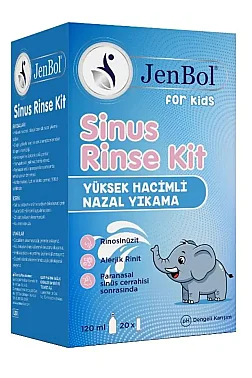 Jenbol Sinüs Rinse Nazal Yıkama Kit For Kids 120 ml 20 Poşet