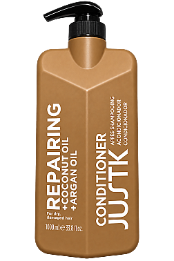 JustK Hindistan Cevizi Yağı ve Argan Yağı İçeren Onarıcı Saç Kremi – 1000 ml