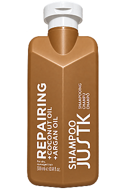 JustK Hindistan Cevizi Yağı ve Argan Yağı İçeren Onarıcı Şampuan – 300 ml