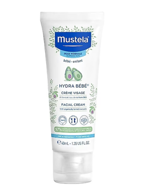 Mustela Hydra Bebe Organik Avokadolu Bebek Yüz Kremi 40 ml