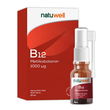 Natuwell B12 Metilkobalamin 1000 mcg 10 ml Sprey