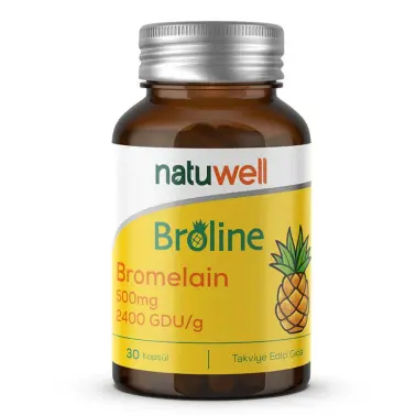 Natuwell Broline Bromelain 500 mg 30 Kapsül