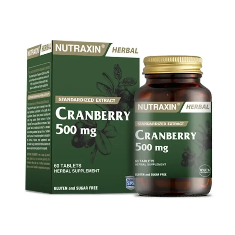 Nutraxin Cranberry 500 mg Takviye Edici Gıda 60 Tablet - 6