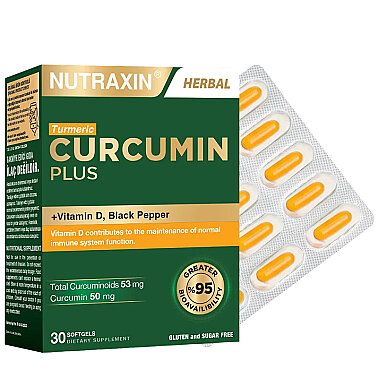 Nutraxin Curcumin Plus Takviye Edici Gıda 30 Yumuşak Kapsül - 9