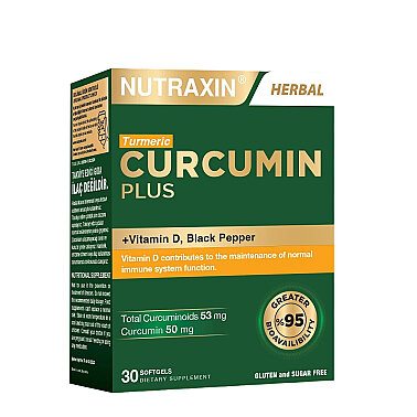 Nutraxin Curcumin Plus Takviye Edici Gıda 30 Yumuşak Kapsül