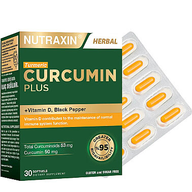 Nutraxin Curcumin Plus Takviye Edici Gıda 30 Yumuşak Kapsül - 2