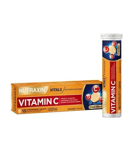 Nutraxin Efervesan - Vitamin C-D-ZINC 15 Efervesan Tablet - 4