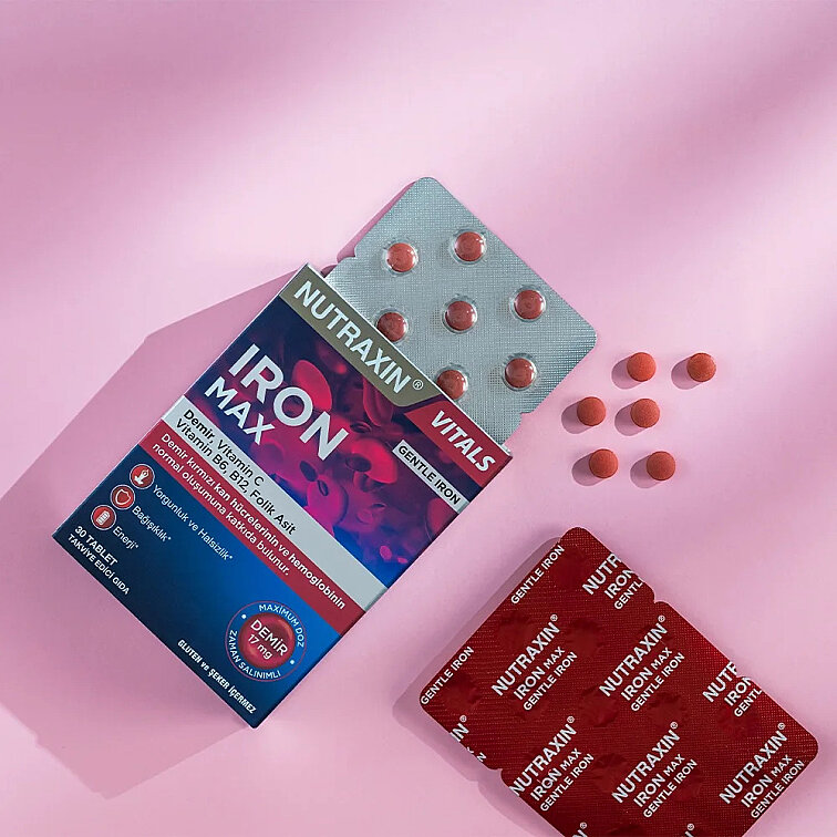 Nutraxin Iron Max Takviye Edici Gıda 30 Tablet - 3