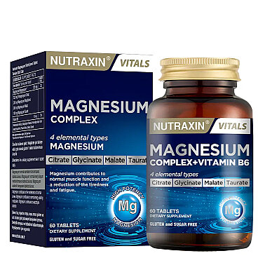 Nutraxin Magnezyum Takviye Edici Gıda 60+60 Tablet - 2.si %50 indiirmli