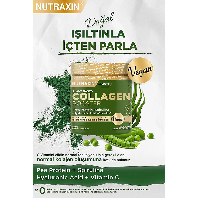 Nutraxin Vegan Collagen Booster 300 gr Toz - 4