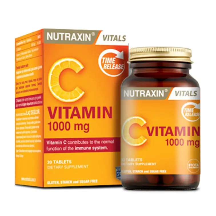 Nutraxin Vitamin C 1000 mg Takviye Edici Gıda 30 Tablet - 4