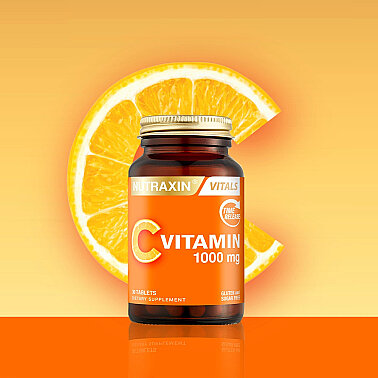 Nutraxin Vitamin C 1000 mg Takviye Edici Gıda 30 Tablet - 3