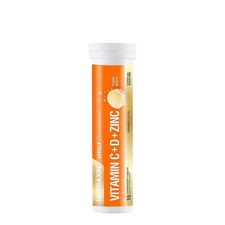 Nutraxin Vitamin C D Zinc 15 Efervesan Tablet - İkili Kofre - 2