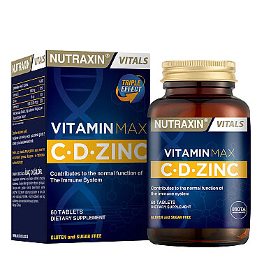 Nutraxin Vitamin Max C.D Çinko 60 Tablet