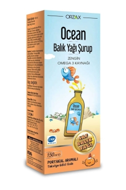 Ocean Portakal Aromalı Balık Yağı Şurubu 150 ml - 6