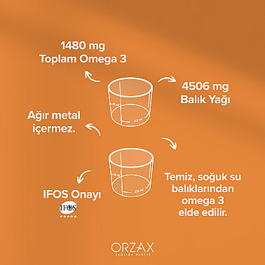Ocean Portakal Aromalı Balık Yağı Şurubu 150 ml - 5