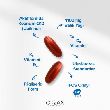 Ocean Pulse Omega 3- Vit K2 - Vit D3 -Ubiquinol 30 Kapsül - 4