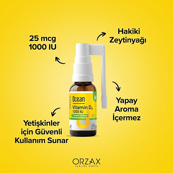 Ocean Vitamin D3 1000 IU Oral Sprey 20 ml - 8