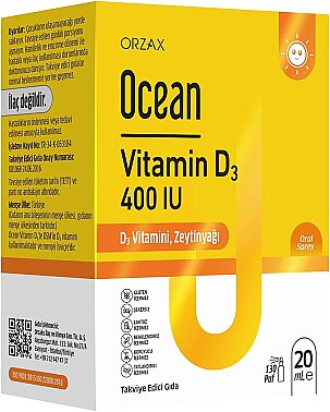 Ocean Vitamin D3 400 IU Oral Sprey 20 ml