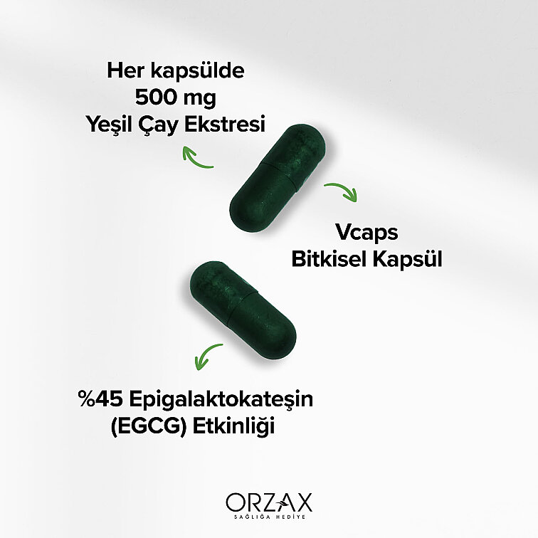 Ocean Yeşil Çay Ekstresi 500 mg 60 Kapsül - 3