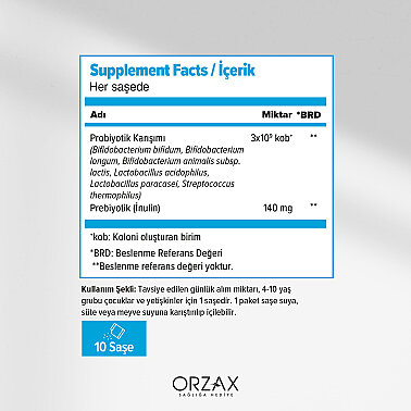 Orzax Bigflor Probiotic 10 Saşe - 2