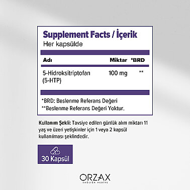 Orzax Ocean 5 Htp 100 Mg 30 Kapsül - 2