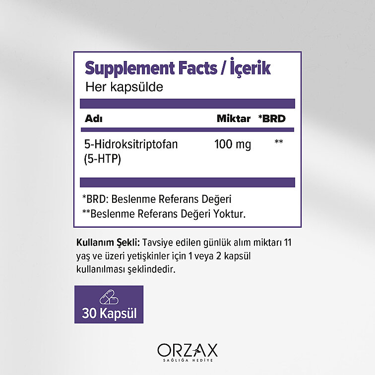 Orzax Ocean 5 Htp 100 Mg 30 Kapsül - 2