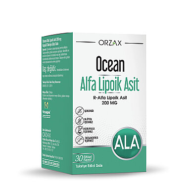 Orzax Ocean Alfa Lipoik Asit 200 mg 30 Kapsül