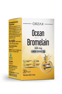 Orzax Ocean Bromelain 30 Kapsül - 6