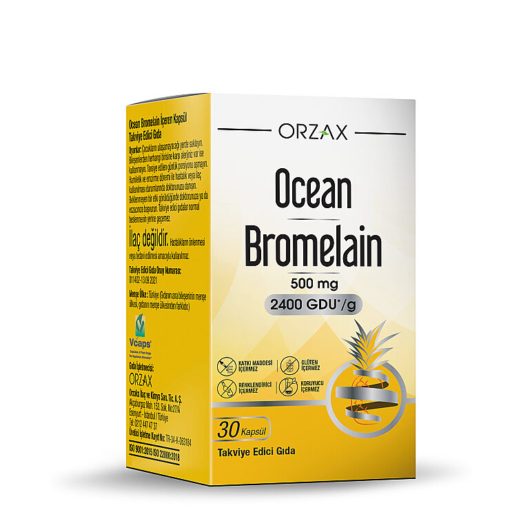 Orzax Ocean Bromelain 30 Kapsül - 1