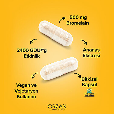 Orzax Ocean Bromelain 30 Kapsül - 3