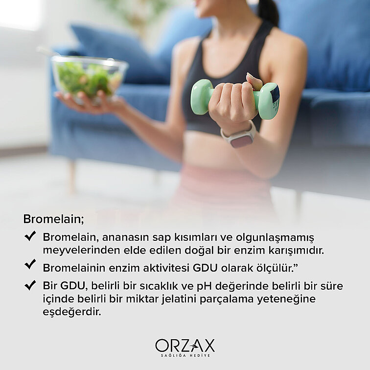 Orzax Ocean Bromelain 30 Kapsül - 4